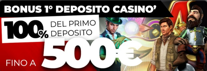 Bonus Benvenuto Signorbet Casino 500€