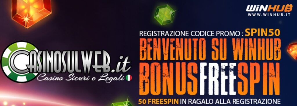 Bonus Esclusivo Winhub Casinosulweb 50 Free Spins
