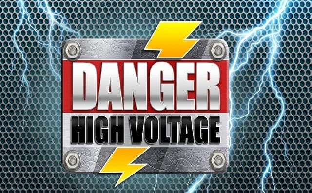 Danger High Voltage Slot BTG
