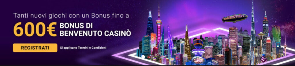 Jackpotcity Casino Bonus di Benvenuto