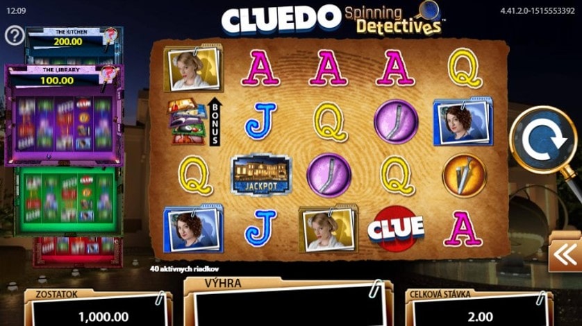 Slot Cluedo Sg Gaming